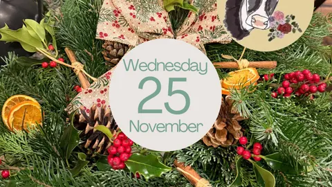 Wreath Making with Farmhouse Flowers poster