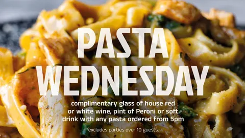 Pasta Wednesday at Ponti's, a plate of tagliatelle with parmesan