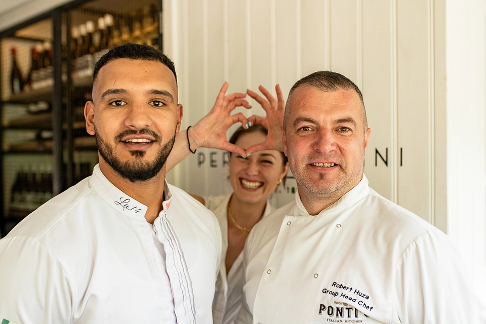 Staff at Ponti's Italian Kitchen, Fox Valley, Sheffield