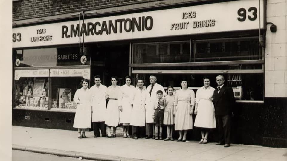 Queen Elizabeth II and prince philip visiting Ponti's